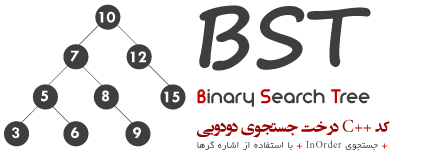  برنامه درخت جستجوی دودویی (BST)