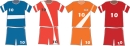 وکتور لباس فوتبال - Soccer Clothing Vector